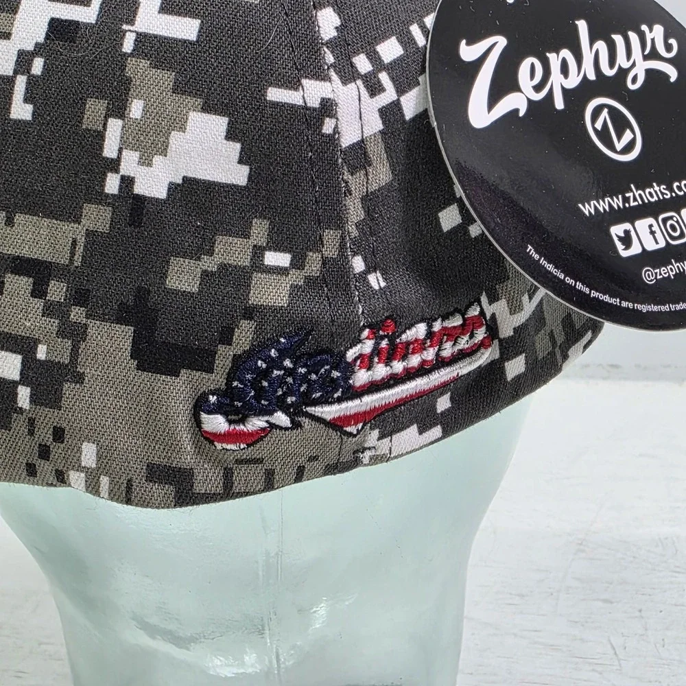 Biloxi Indians High-School Zephyr Digi Camo MS, USA Fitted‎ Hat Men's Sz XL NWT